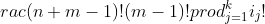 rac{(n+m-1)!}{(m-1)!prod^{k}_{j=1}i_j!}