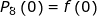\small P_{8}\left (0 \right ) = f\left ( 0 \right )