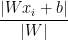 \frac{|Wx_{i}+b|}{|W|}