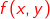 {\color{Red} f(x,y)}
