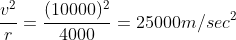 centripetal acceleration formula