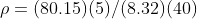 Density of gas formula 2