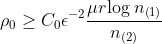 \rho _{0}\geq C_{0}\epsilon ^{-2}\frac{\mu r\textup{log} \: n_{\left ( 1 \right )} }{n_{\left ( 2 \right )}}