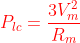 {\color{Red} P_{lc}=\frac{3V^2_m}{R_m}}