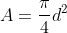 Area of cross-section formula