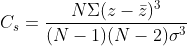 C, = ΝΣ(2 – ) (N – 1)(N – 2)σ3