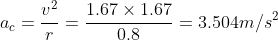 Centripetal acceleration formula 2