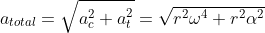 Total acceleration in circular path