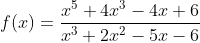 2° +4.rº f(2) = - 4.c + 6 23 + 2.62 – 5.0 - 6