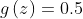 g\left ( z \right )=0.5