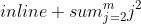 sum_{j=2}^{m}j^2