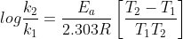 Activation Energy Formula