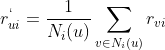 r_{ui}^` = \frac{1}{N_i(u)}\sum _{v\in N_i(u)}r_{vi}